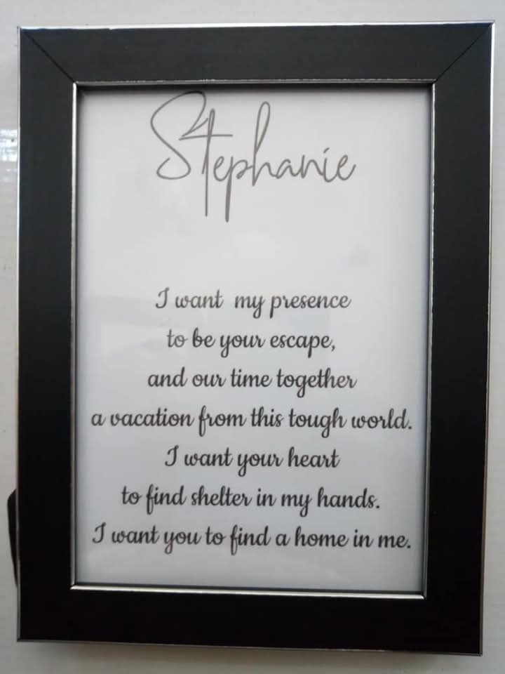 personilised picture frame